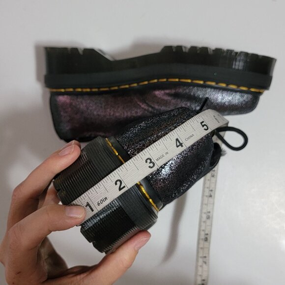 NEW Dr. Martens 1461 Faux Fur Oxfords Womens 7 Whimsygoth Platform Grunge Y2K - Picture 9 of 9